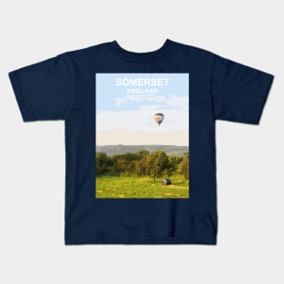 Somerset England UK gift. Travel poster Kids T-Shirt